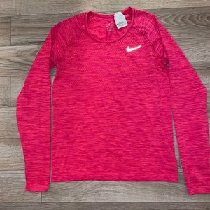 Hot Pink long sleeve Nike DRI-FIT Size: Medium